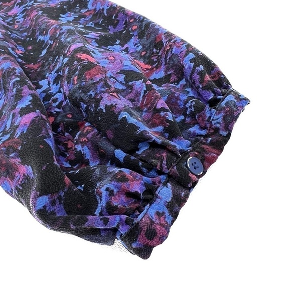 Rebecca Taylor Silk Dress Bouquet Rhapsody Size 8 Floral Long-Sleeve EUC - Picture 5 of 8